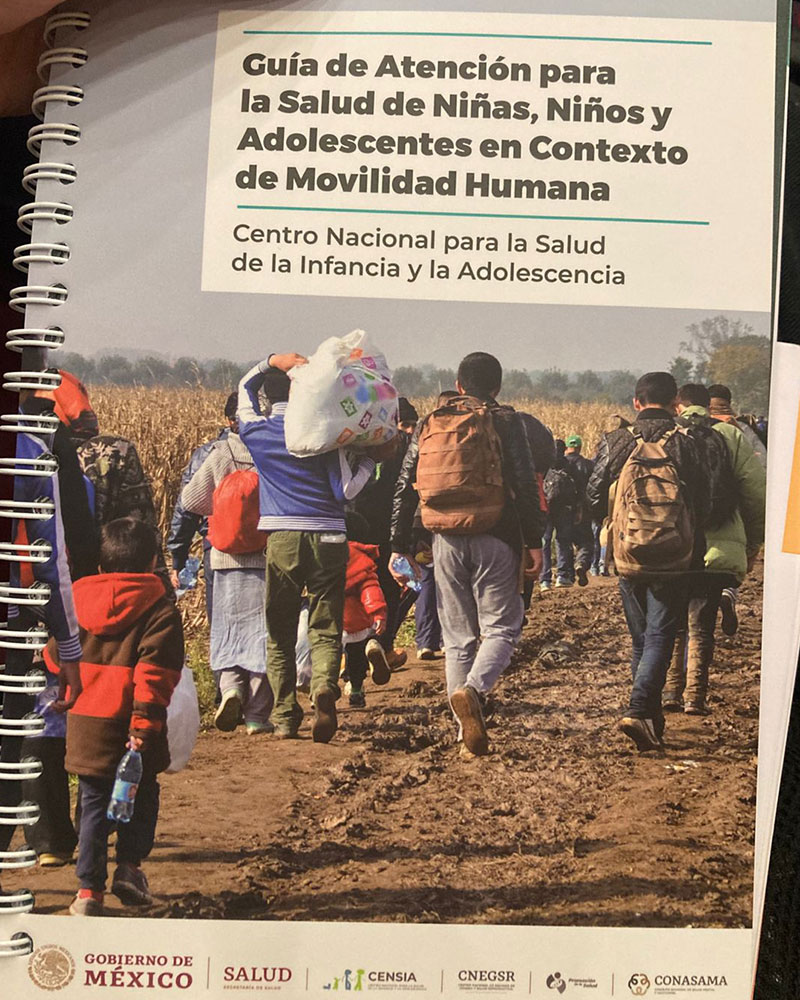 Cover of guidebook on working with migrant children